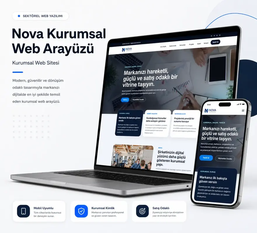 Kurumsal Web Arayüzü ürün görseli